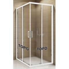 SanSwiss TOPG 0750 04 22 Levý díl sprchového koutu 75 cm, bílá/durlux