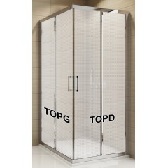 SanSwiss TOPD 0800 50 30 Pravý díl sprchového koutu 80 cm, aluchrom/mastercarré