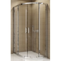 SanSwiss TOPR 55 080 50 22 Sprchový kout čtvrtkruhový 80×80 cm, aluchrom/durlux