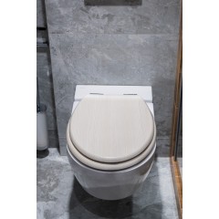Wc sedátko se zpomalovacím mechanismem AWD Interior MDF bílý dub 1066