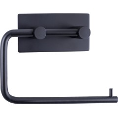 Držák toaletního papíru na nalepení, černý, AWD Interior 1762