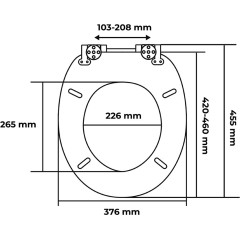 WC sedátko MDF SOFT CLOSE AMARGURA AWD Interior 1977 
