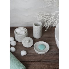 Nádoba s víkem terazzo Q-BATH 1552
