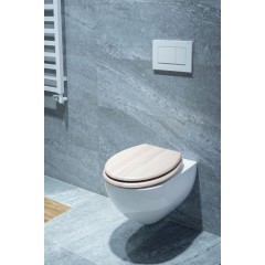 Wc sedátko se zpomalovacím mechanismem AWD Interior MDF Natur 1702
