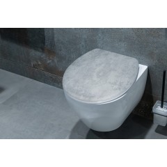 WC sedátko CONCREA se zpomalovacím mechanismem, duroplast AWD02182036
