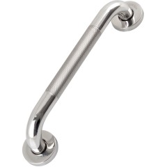Nástěnné madlo s protiskluzovou texturou chrom, 30 cm, AWD INTERIOR 2038