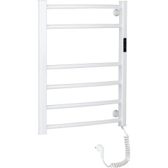Elektrický sušák ručníků Luca, s displejem - 97 W - bílá lesklá - 660x550 mm