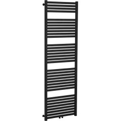 Koupelnový radiátor Vincenzo - středové připojení 50mm/boční - 800W - černá matná - 1700x600 mm