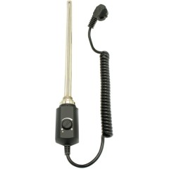 Elektrická topná tyč s termostatem 900W - černá matná