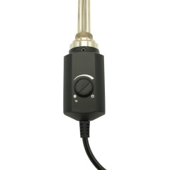 Elektrická topná tyč s termostatem 900W - černá matná