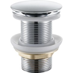 Umyvadlová výpusť - 5/4“ click-clack bez přepadu - 10/60mm - chrom