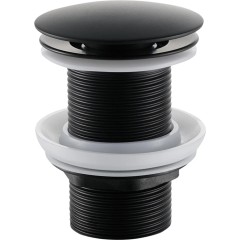 Umyvadlová výpusť - 5/4“ click-clack bez přepadu - 10/60mm - černá matná