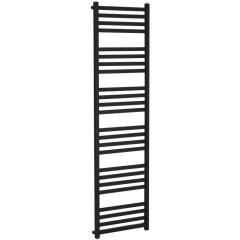 Koupelnový radiátor Fulgiduson - boční připojení - 765W - černá matná - 1800x530 mm