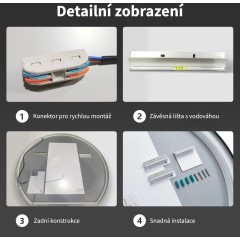 Koupelnové LED zrcadlo Retano - 100x70 cm