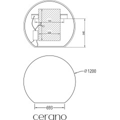 Koupelnové LED zrcadlo Rondo - Ø 120 cm