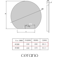 Koupelnové LED zrcadlo Rondo - Ø 120 cm