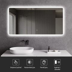 Koupelnové LED zrcadlo Grande - 60x80 cm