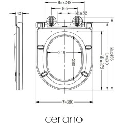 WC sedátko se zpomalovacím mechanismem Seggio - slim/UF - bílá lesklá - 36x4,2x43 cm