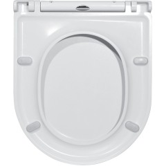 WC sedátko se zpomalovacím mechanismem Seggio - slim/UF - bílá lesklá - 36x4,2x43 cm
