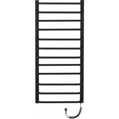 Elektrický sušák ručníků Ricardo - 187 W - černá matná - 1160x550 mm