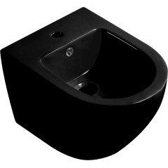 Bidet závěsný Verde - černá lesklá - 36x37x49 cm