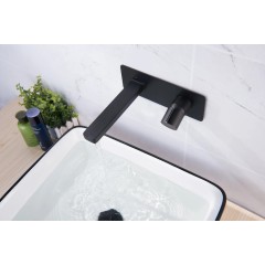 Umyvadlová podomítková baterie Gina - box - černá matná