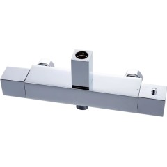 Sprchový nástěnný sloup Elma - termostatická sprchová baterie - chrom