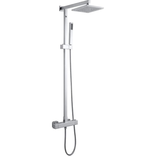 Sprchový nástěnný sloup Elma - termostatická sprchová baterie - chrom
