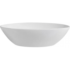 Umyvadlo keramické  Ezro - na desku - bílá lesklá - 56x38,5 cm