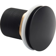 Vanová výpusť - click-clack s přepadem - 6/4 " - černá matná