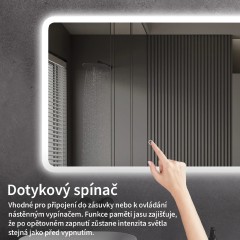 Koupelnové LED zrcadlo Speculare - 120x70 cm