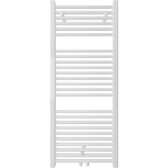 Koupelnový radiátor Lincoln - středové připojení 50mm/boční - 366W - bílá lesklá - 1200x500 mm
