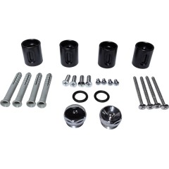 Koupelnový radiátor Arturo - boční připojení - 644W - černá matná - 1200x500 mm