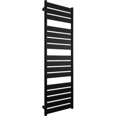 Koupelnový radiátor Arturo - boční připojení - 859W - černá matná - 1600x500 mm
