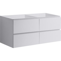 Koupelnová skříňka pod umyvadlo Carole - bílá matná - 119x48x45 cm