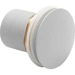Vanová výpusť - click-clack s přepadem - 6/4 " - bílá matná