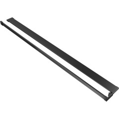 Polička/držák na ručníky pro sprchovou zástěnu - 8-10 mm - 30 až 160 cm - černá matná