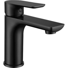 Umyvadlová stojánková baterie Nicoleta - nízká - černá matná