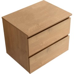 Koupelnová skříňka Carole + deska pod umyvadlo Navira Slim - 18 mm - dub medový - 60x49,8x46 cm