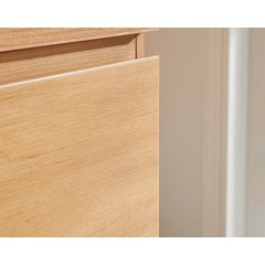 Koupelnová skříňka Carole + deska pod umyvadlo Navira Slim - 18 mm - dub medový - 60x49,8x46 cm