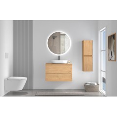 Koupelnová skříňka Carole + deska pod umyvadlo Navira Slim - 18 mm - dub medový - 60x49,8x46 cm