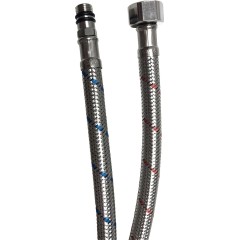 Flexibilní připojovací hadice stojánkové baterie M10x3/8" - nerez - 80 cm - 2ks
