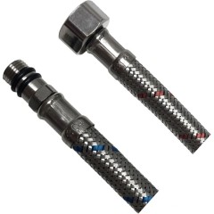 Flexibilní připojovací hadice stojánkové baterie  M10x3/8" - nerez - 60 cm - 2ks