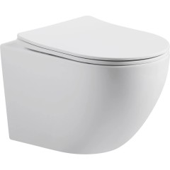 WC závěsné Cesso, Vortex + Slim/UF sedátko - bílá matná - 49x36 cm