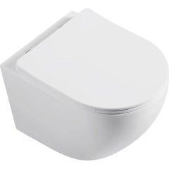 WC závěsné Cesso, Vortex + Slim/UF sedátko - bílá matná - 49x36 cm