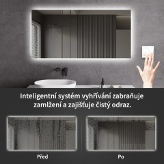 Koupelnové LED zrcadlo Fiore - 50x70 cm