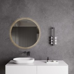 Koupelnové LED zrcadlo Nome - Ø 80 cm