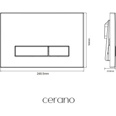 Ovladací tlačítko WC modulů Lite/Slim - ABS - černá