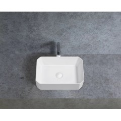 Umyvadlo keramické Liberto - na desku - bílá lesklá - 50x36,5 cm