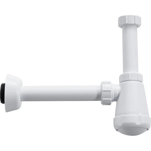 Sifon umyvadlový - 5/4" - plast -  DN32-50/250 mm - bílá lesklá